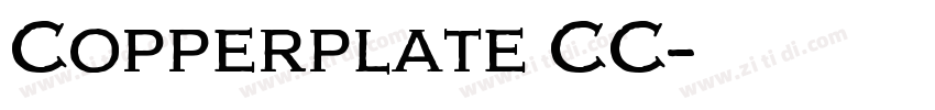 Copperplate CC字体转换